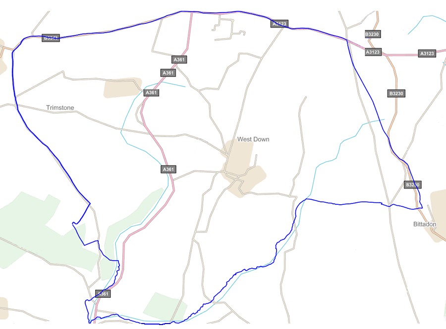 West Down Parish Map