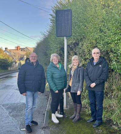 Reactive Speed Sign deployed to improve Road Safety in West Down