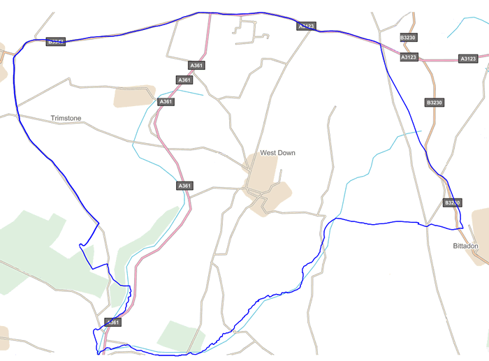 West Down Parish Map